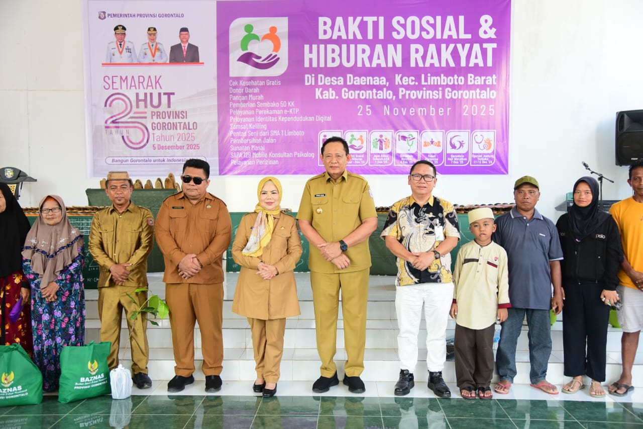 Semarak HUT ke-25 Provinsi Gorontalo Dimulai dari Desa Daenaa
