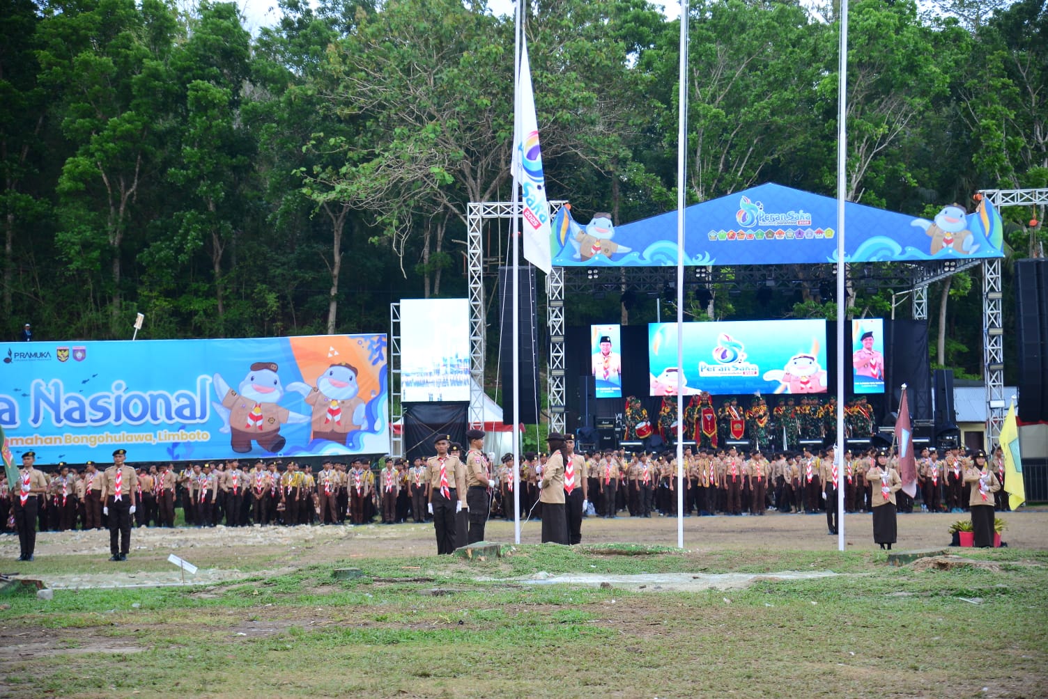 Gubernur Gorontalo Tutup Pelaksanaan Peran Saka 2025