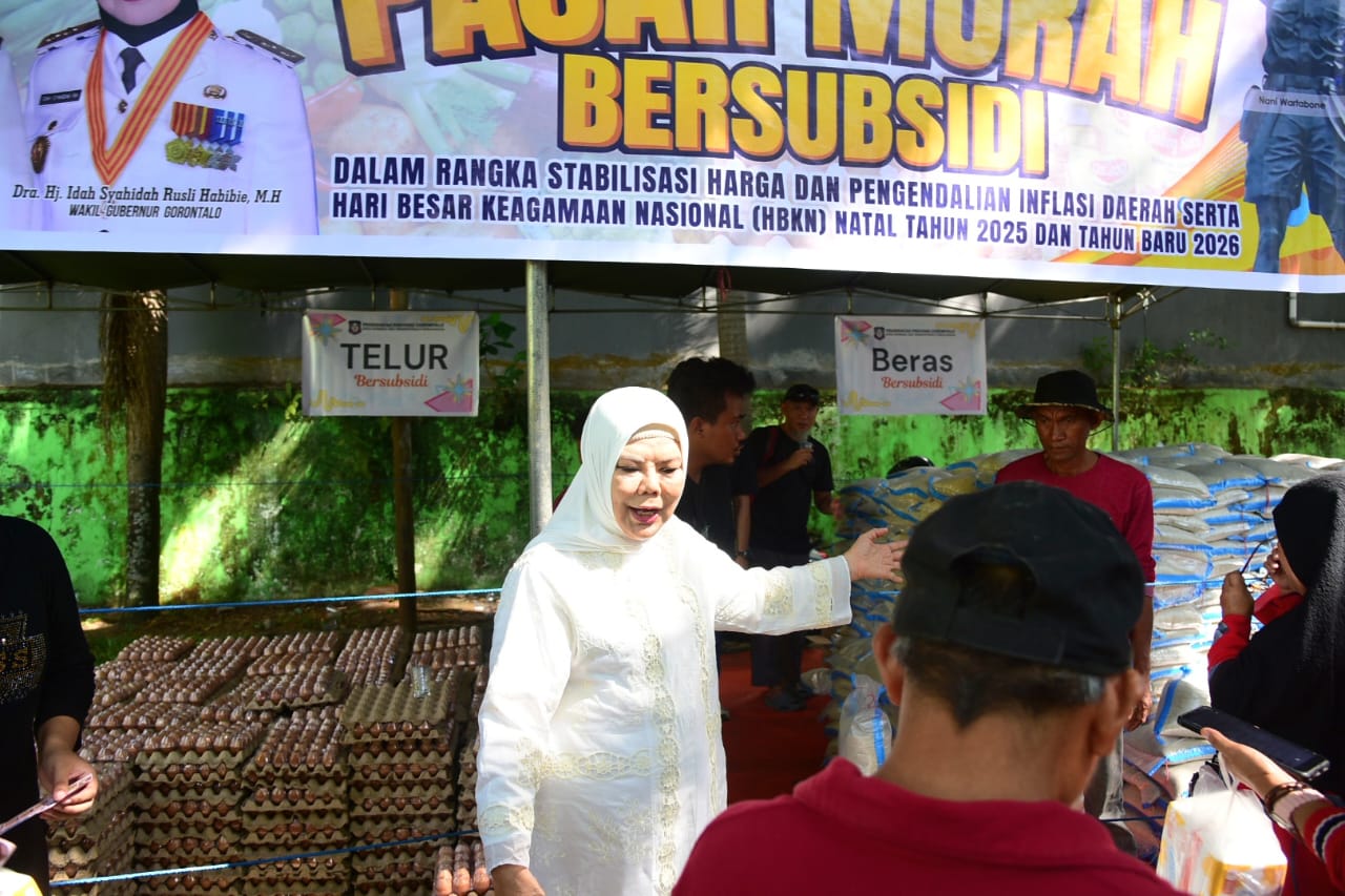  Pemprov Gorontalo Gelar Pasar Murah Bersubsidi Jelang Nataru
