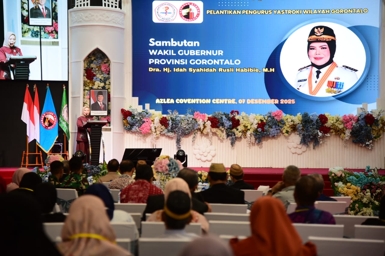  Yastroki Gorontalo Dilantik, Wagub Tekankan Pentingnya Edukasi Stroke   