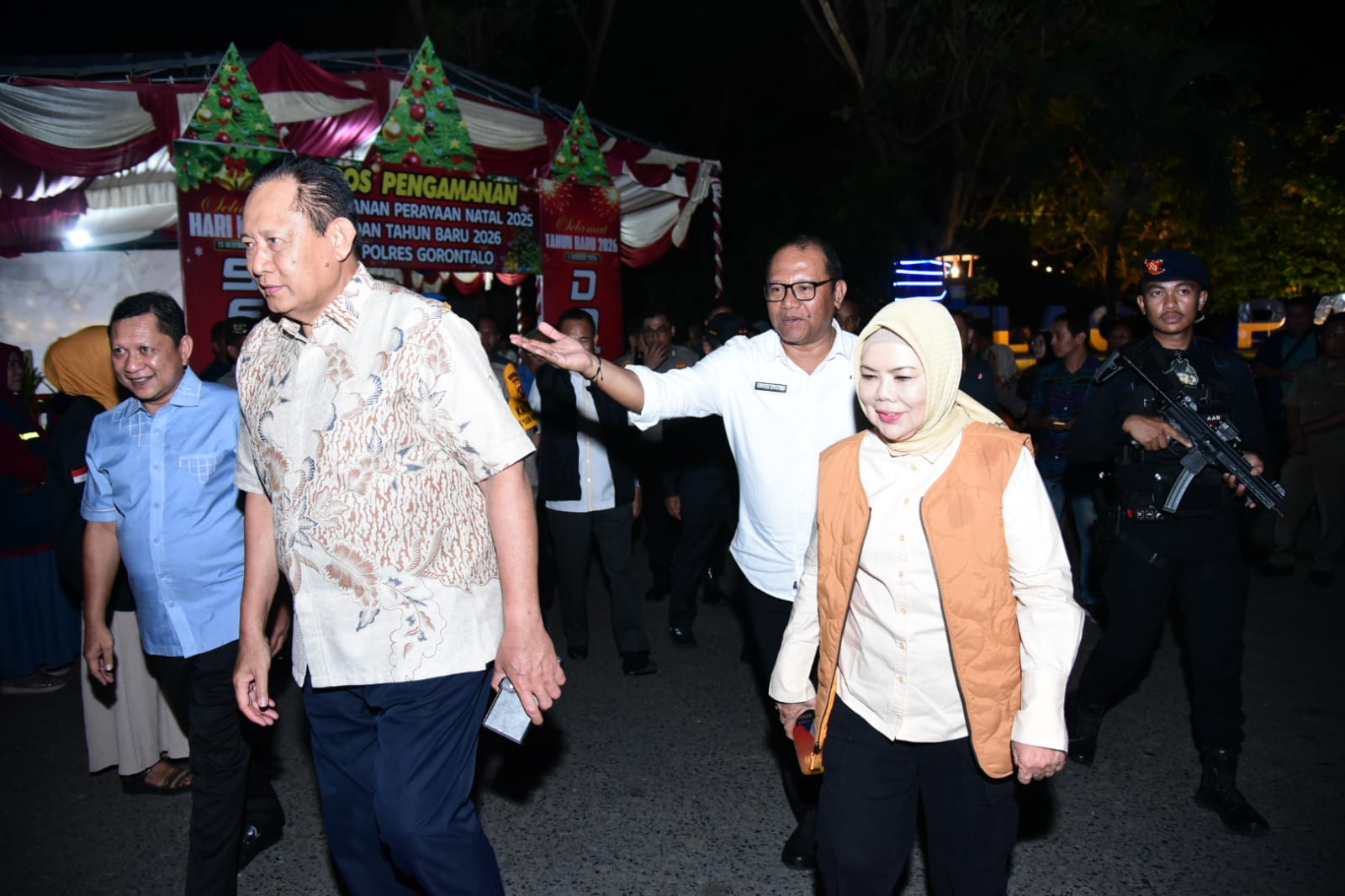  Gubernur dan Wagub Gorontalo Pantau Pos Pengamanan Nataru