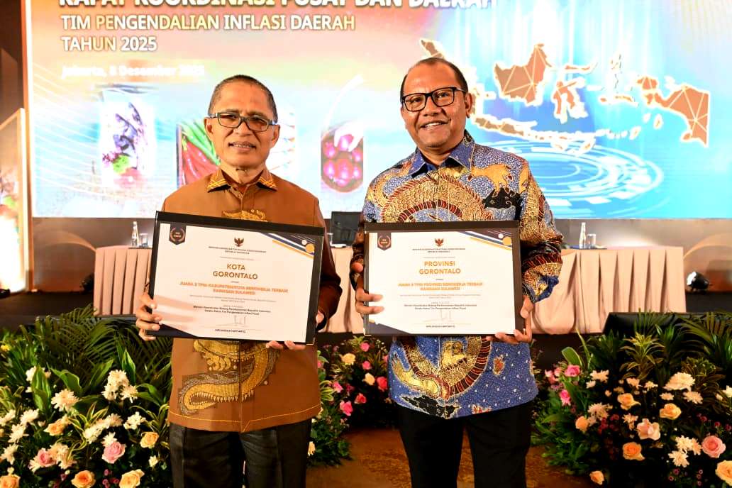  Gorontalo Raih Peringkat Kedua Nasional TPID Provinsi Berkinerja Terbaik