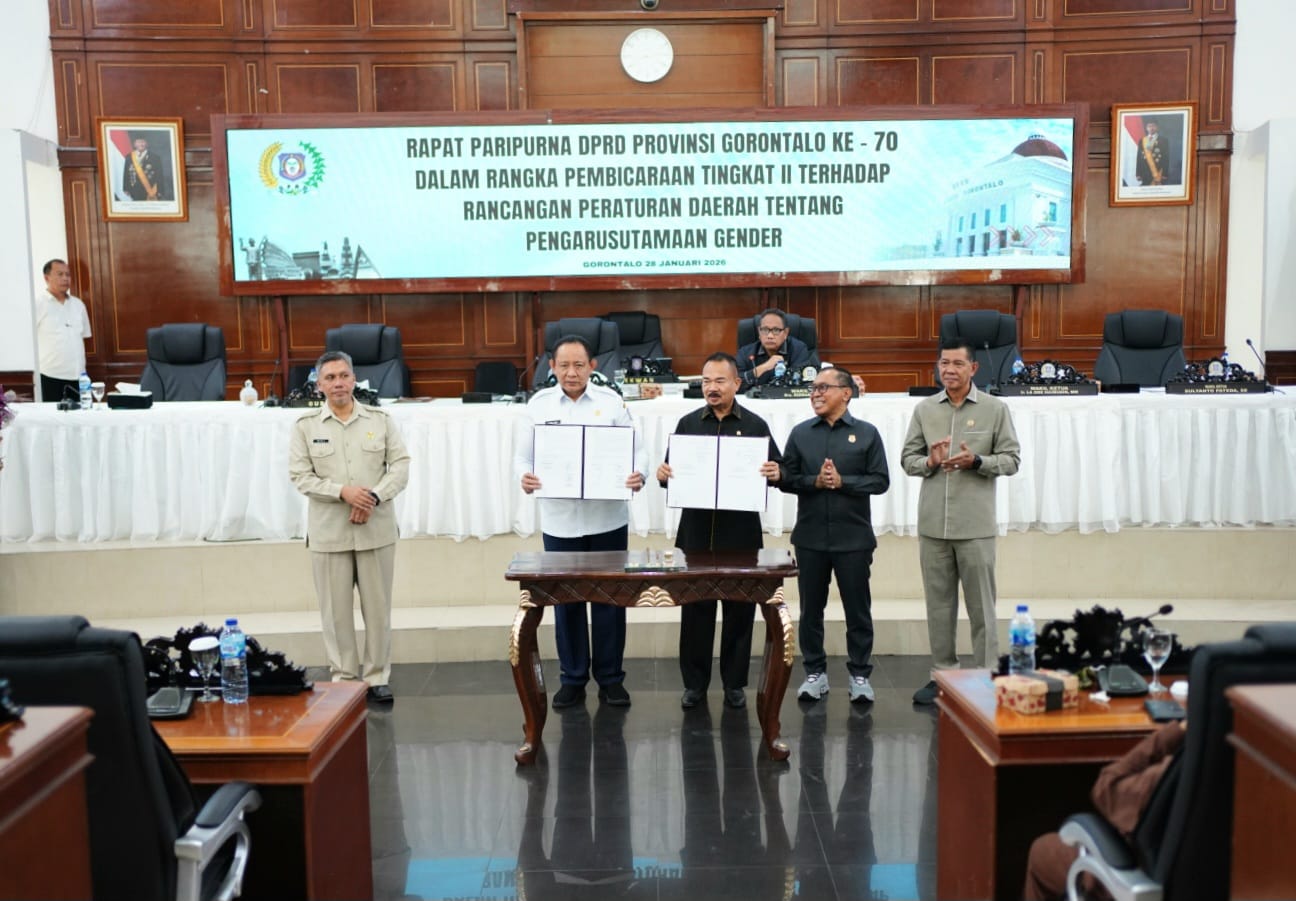  DPRD–Pemprov Gorontalo Sepakati Perda Pengarusutamaan Gender