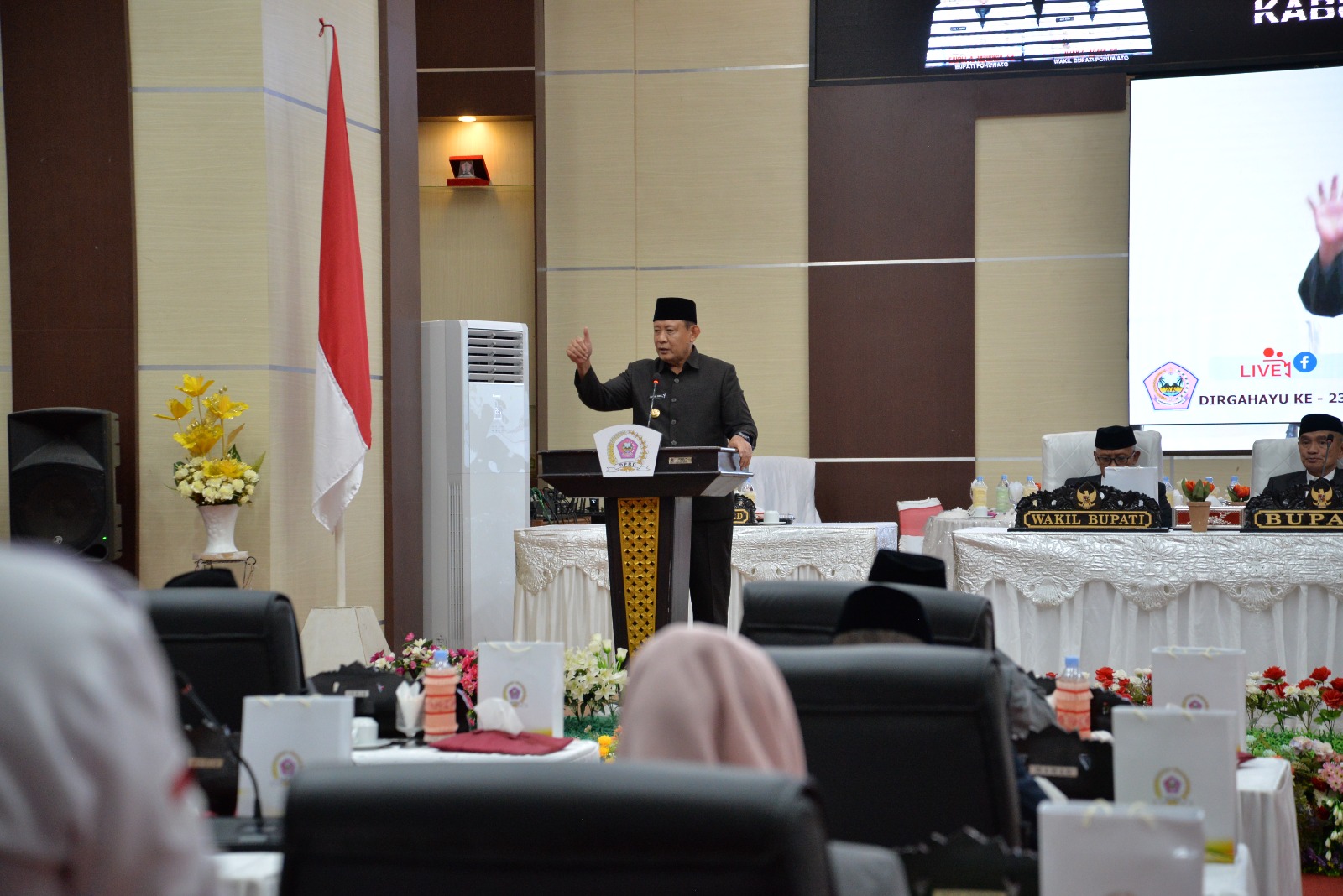  HUT ke-23 Pohuwato, Gusnar Apresiasi Kinerja Pemkab