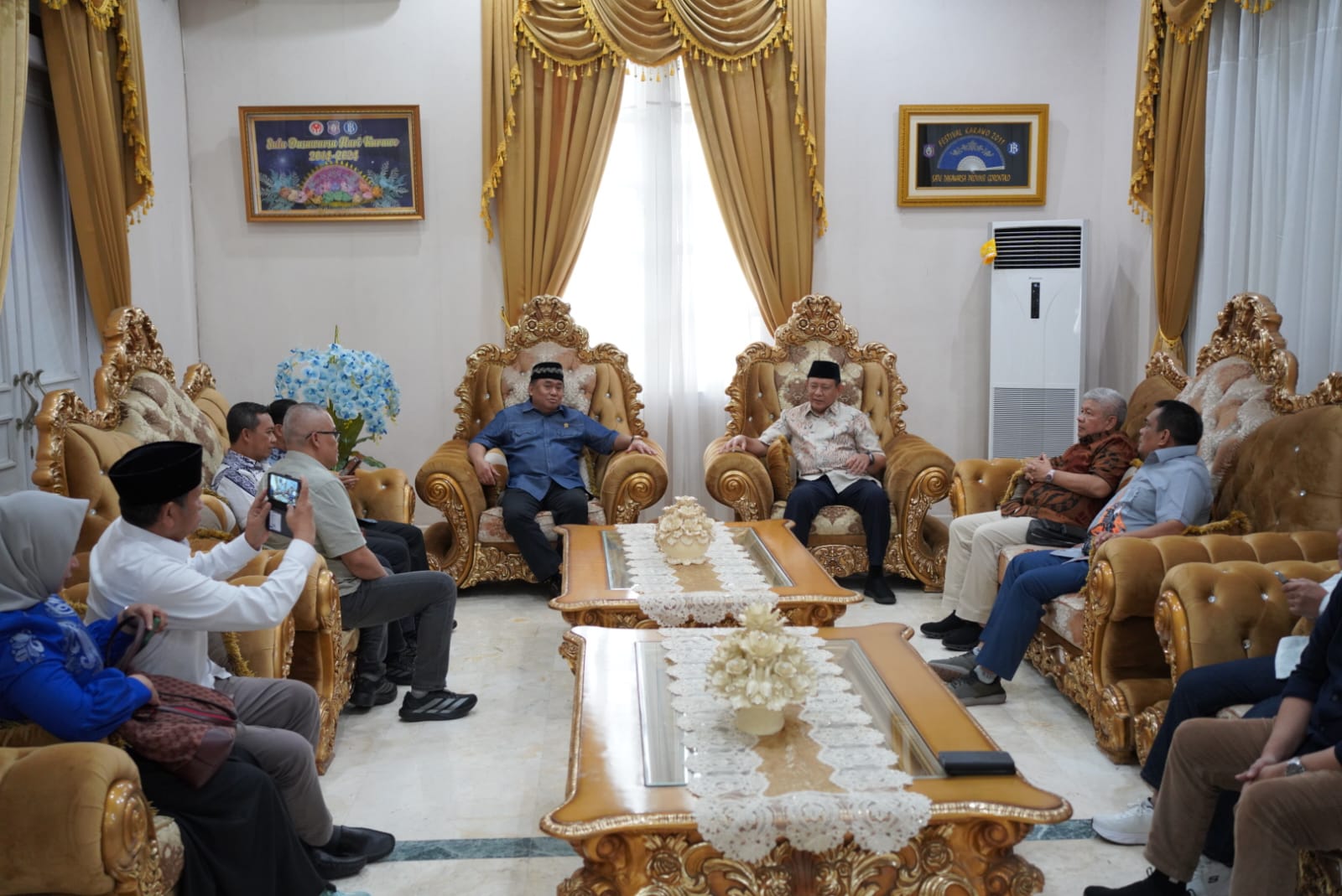  Silaturahmi Rahmat Gobel ke Gubernur Gusnar, Perkuat Pembangunan Daerah