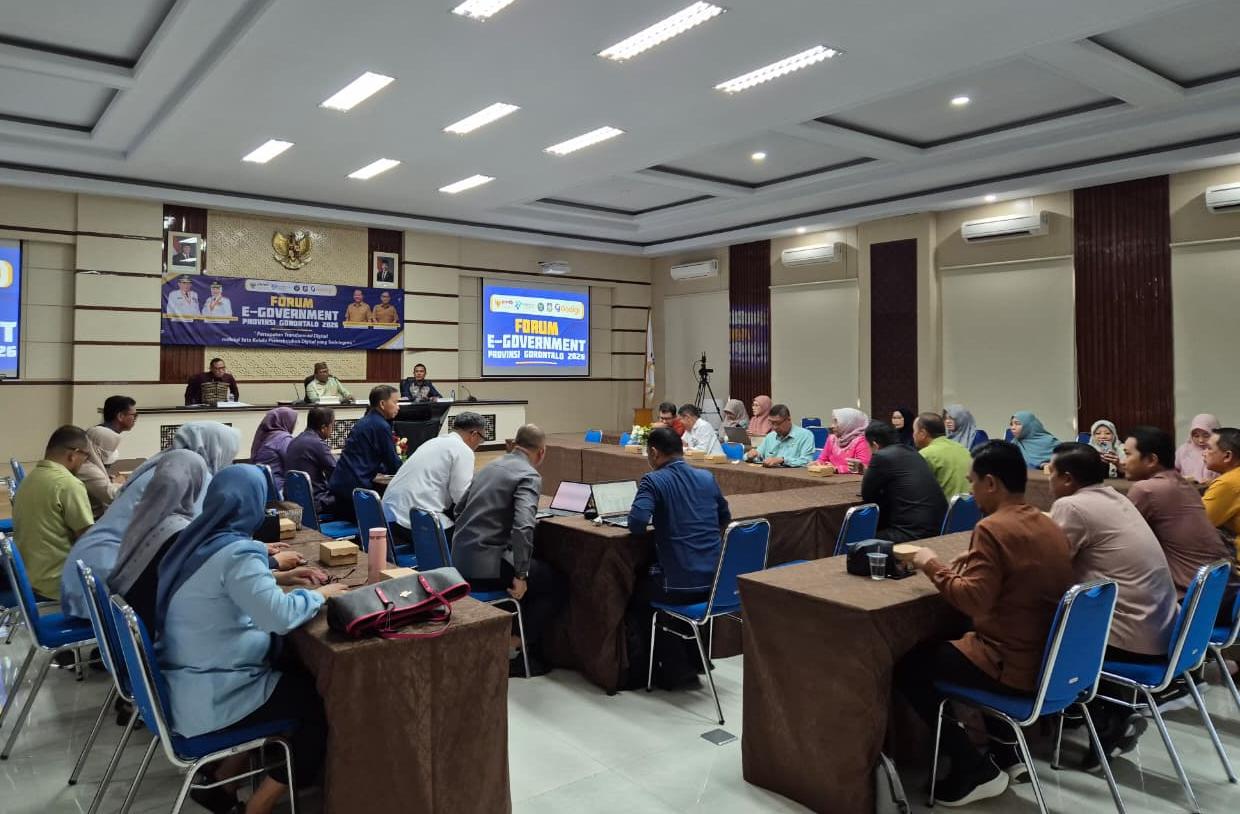  Diskominfotik Gorontalo Gelar Forum e-Goverment Perkuat Transformasi Digital   