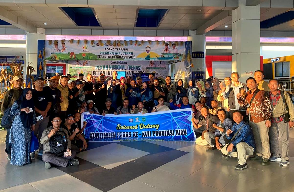  Kadis Kominfotik Gorontalo Sambut Kontingen PENAS Provinsi Riau