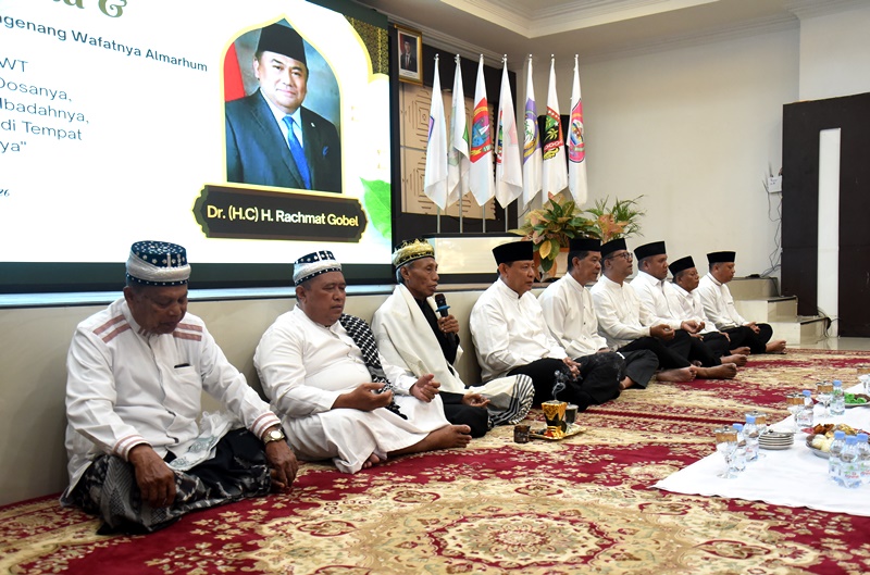  Pemprov Gorontalo Gelar Doa dan Tahlilan Wafatnya Almarhum Rachmat Gobel