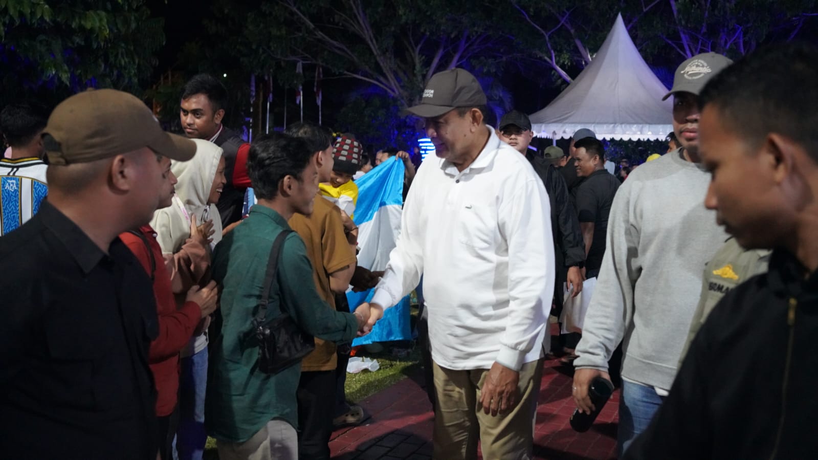  Nobar di Rujab Gubernur, Gusnar Beri Selamat Pendukung Argentina