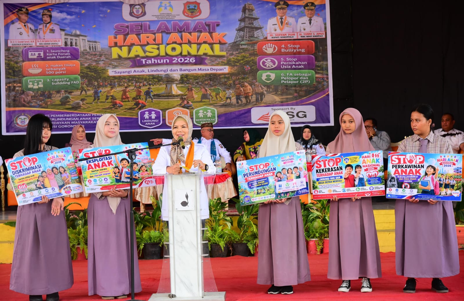  Wagub Idah Ajak Wujudkan Gerakan Berlian pada Hari Anak Nasional