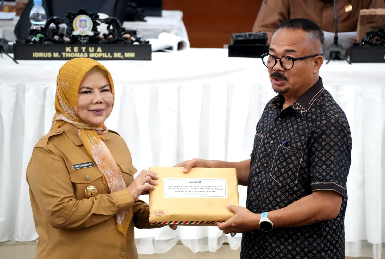  Pemprov Gorontalo Sampaikan Rancangan KUA-PPAS Perubahan 2026