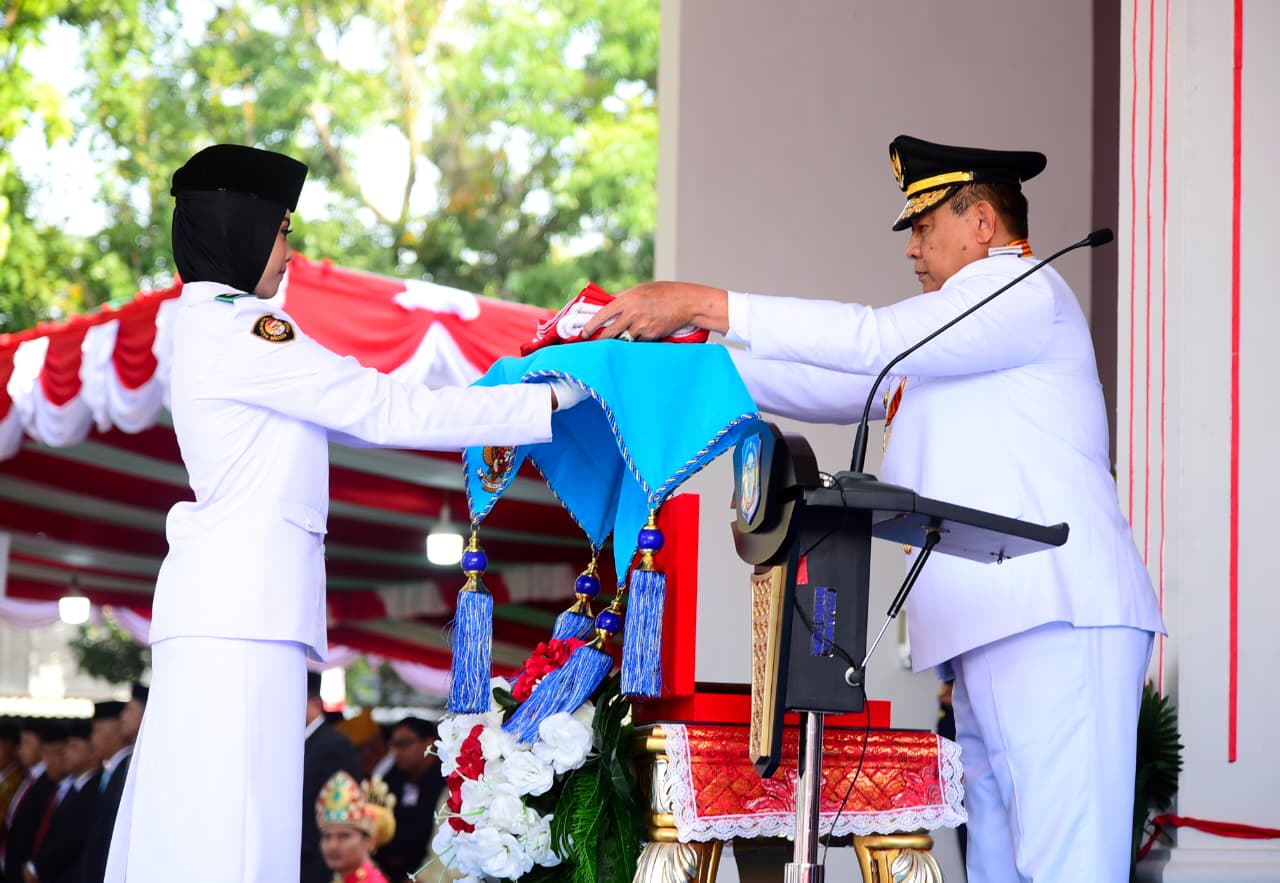  Gubernur Gusnar Pimpin Upacara HUT ke-81 RI Tingkat Provinsi Gorontalo
