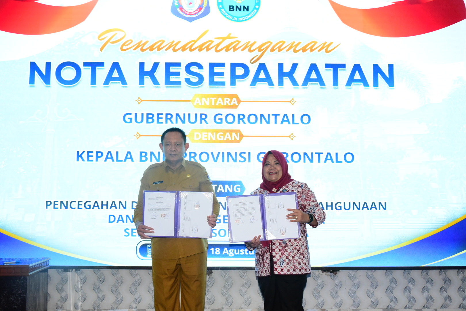  Pemprov dan BNNP Gorontalo Perkuat Sinergi Cegah Narkoba