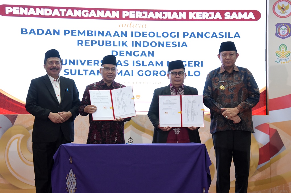  BPIP & UIN Sultan Amai Gorontalo Teken MoU Aktualisasi Nilai Pancasila
