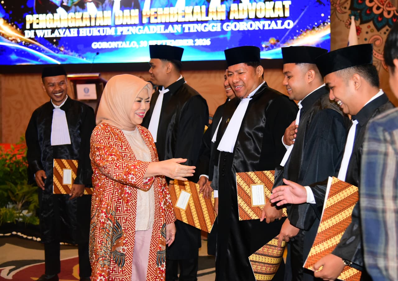  Wagub Idah Tekankan Etika dan Integritas bagi Advokat Baru PERADI Gorontalo