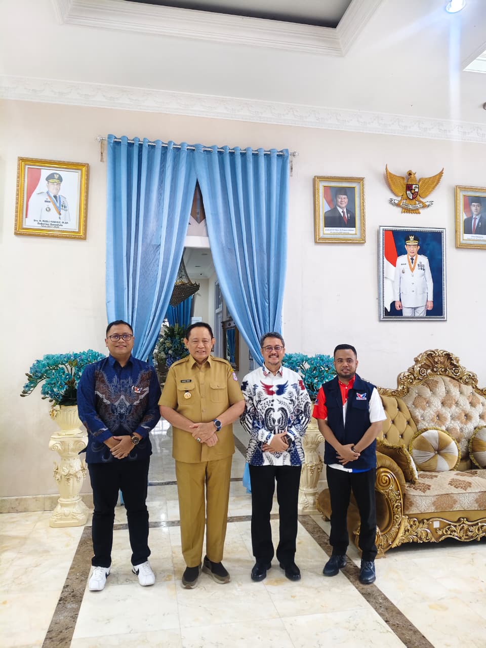  Gubernur Gusnar Terima Audiensi Sekjen Perindo, Selaraskan Agenda Pembangunan