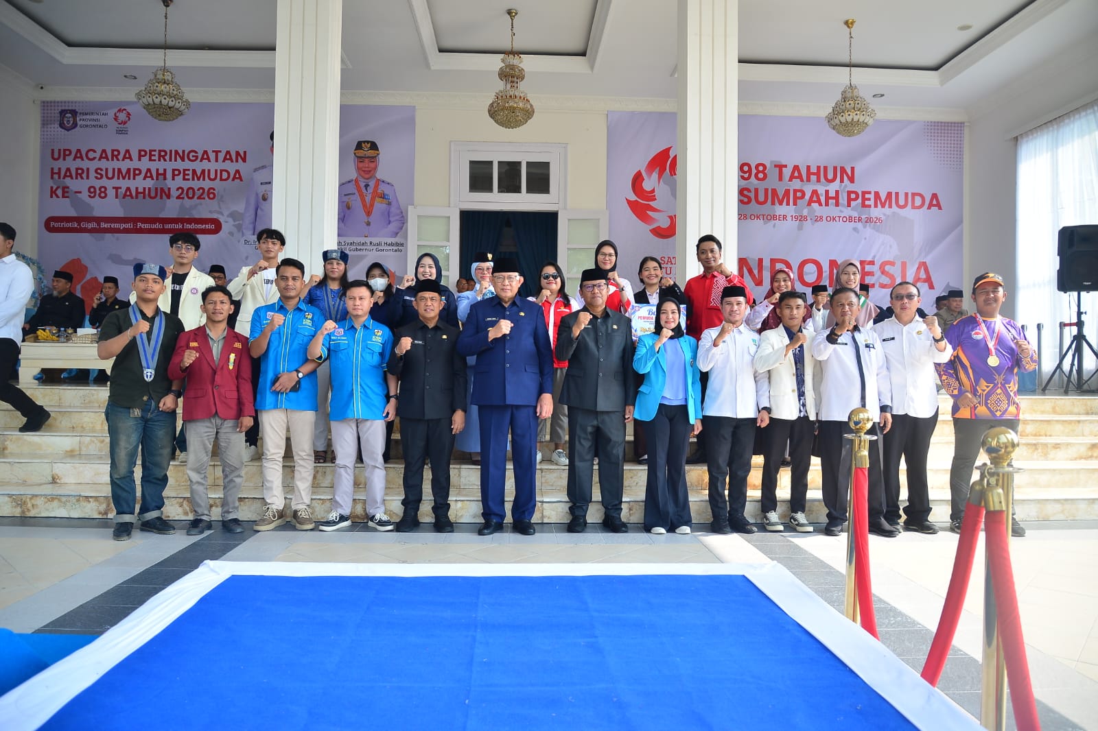  Pemprov Gorontalo Gelar Upacara Peringatan Hari Sumpah Pemuda ke-98